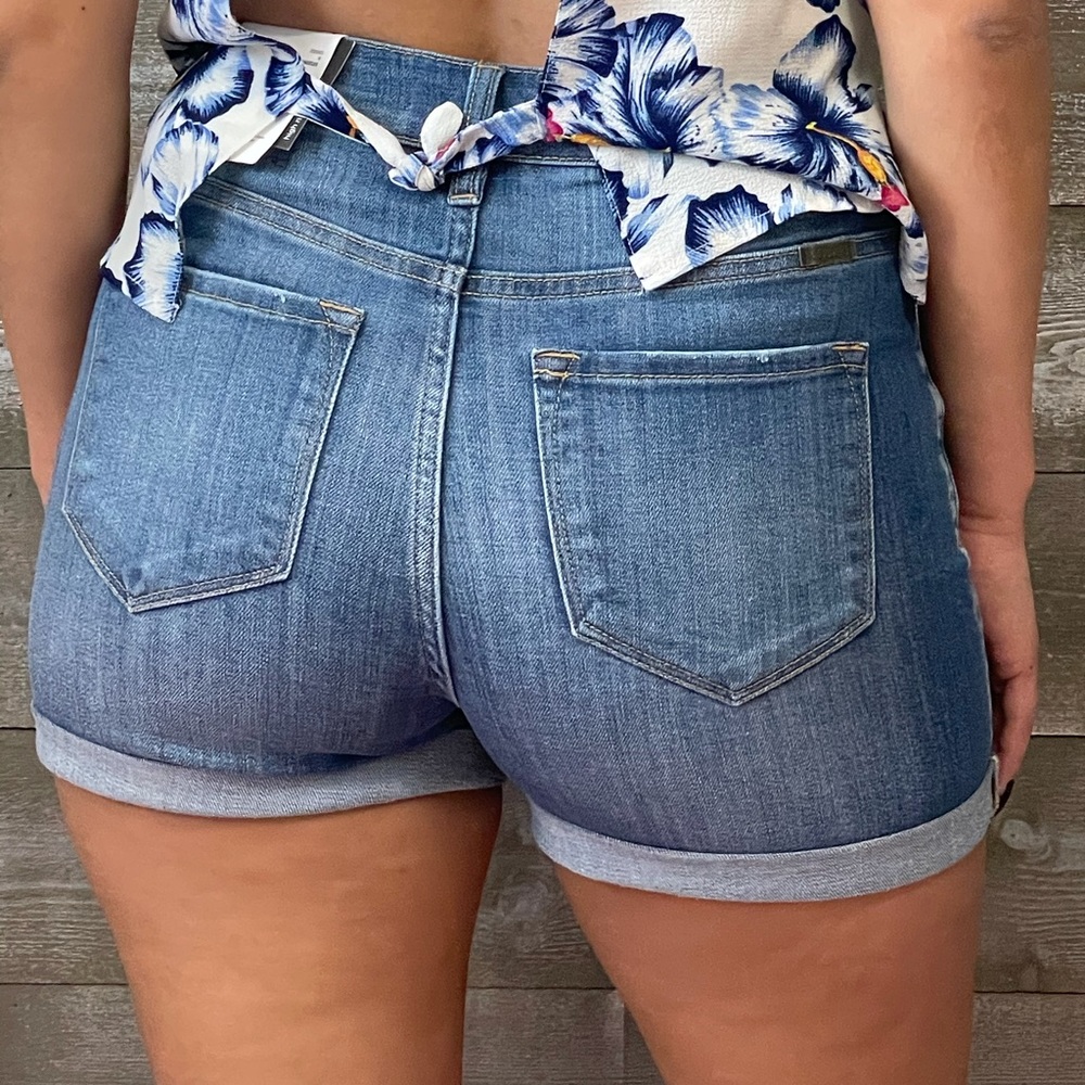 NEW! Kancan denim high rise shorts NWT - Picture 7 of 16
